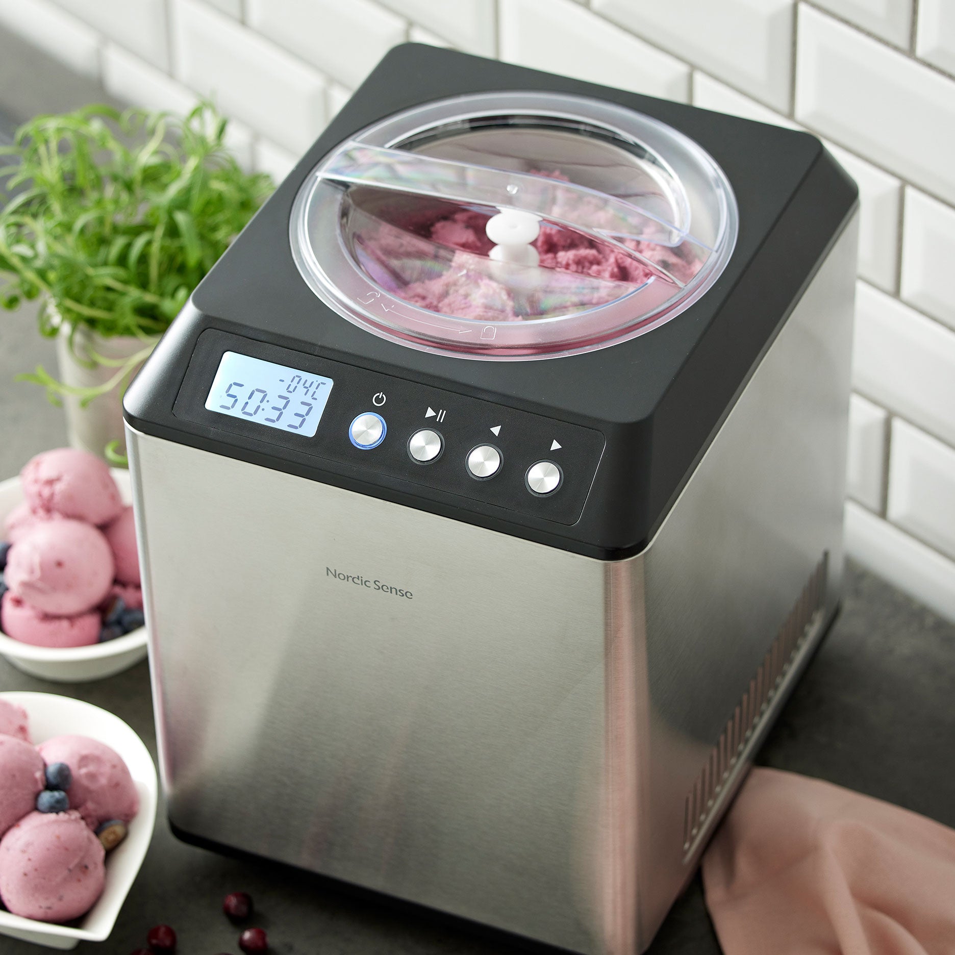 Ismaskine m. kompressor